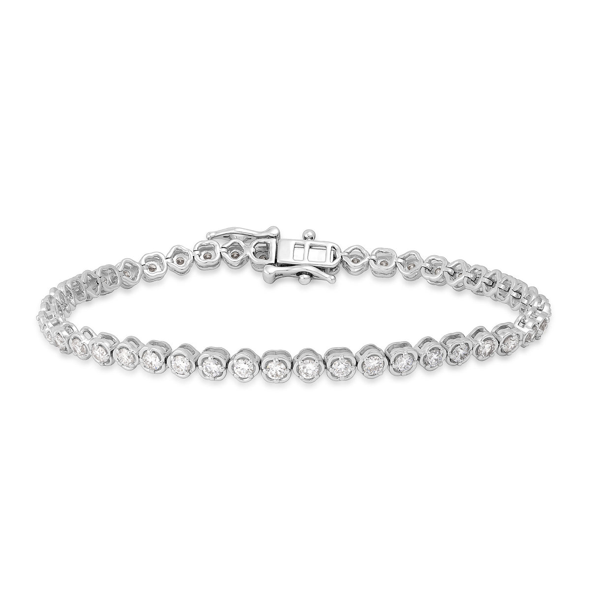 Sterling silver Adamante 3 ct. tw. lab-grown diamond tennis bracelet
