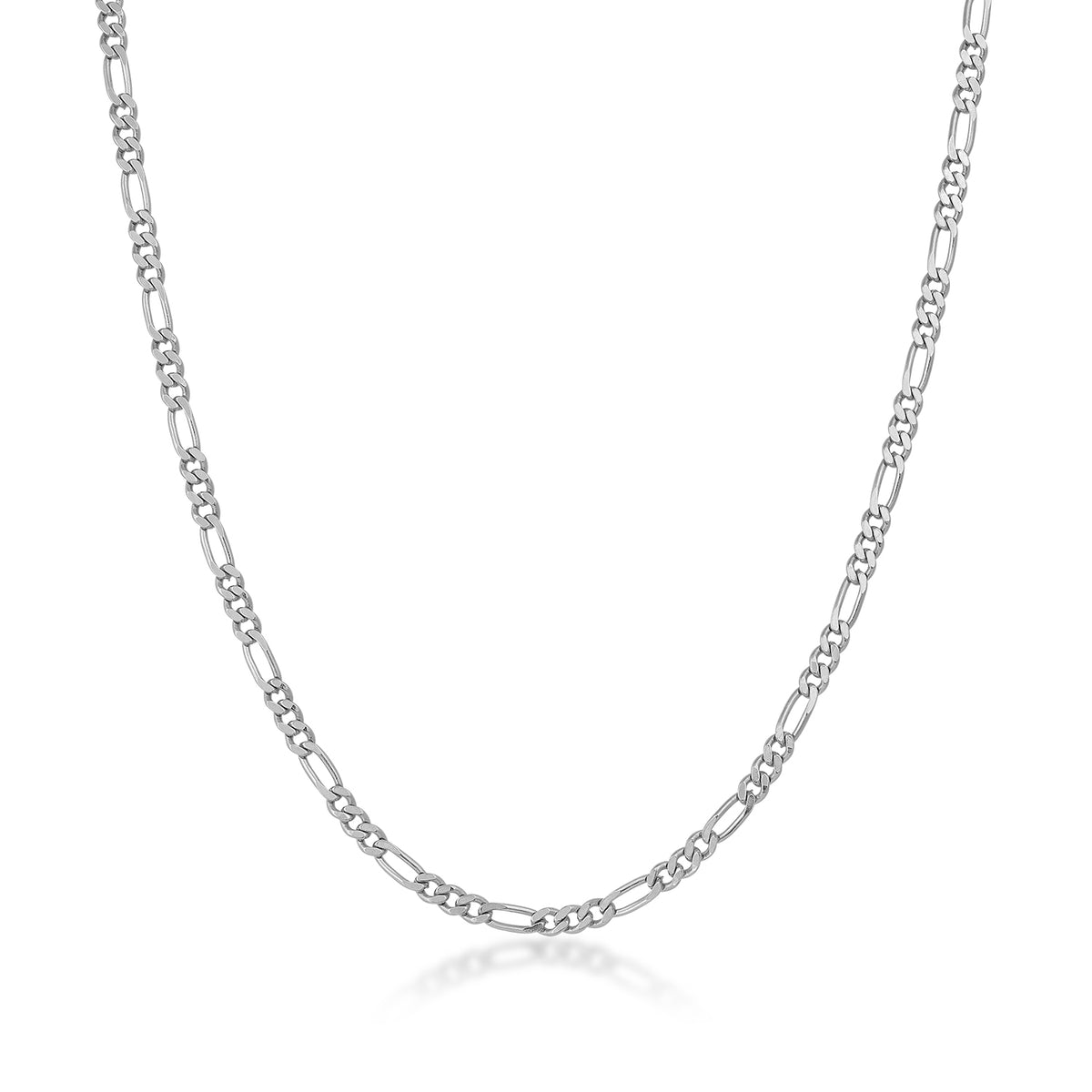 sterling silver 18-inch figaro chain necklace