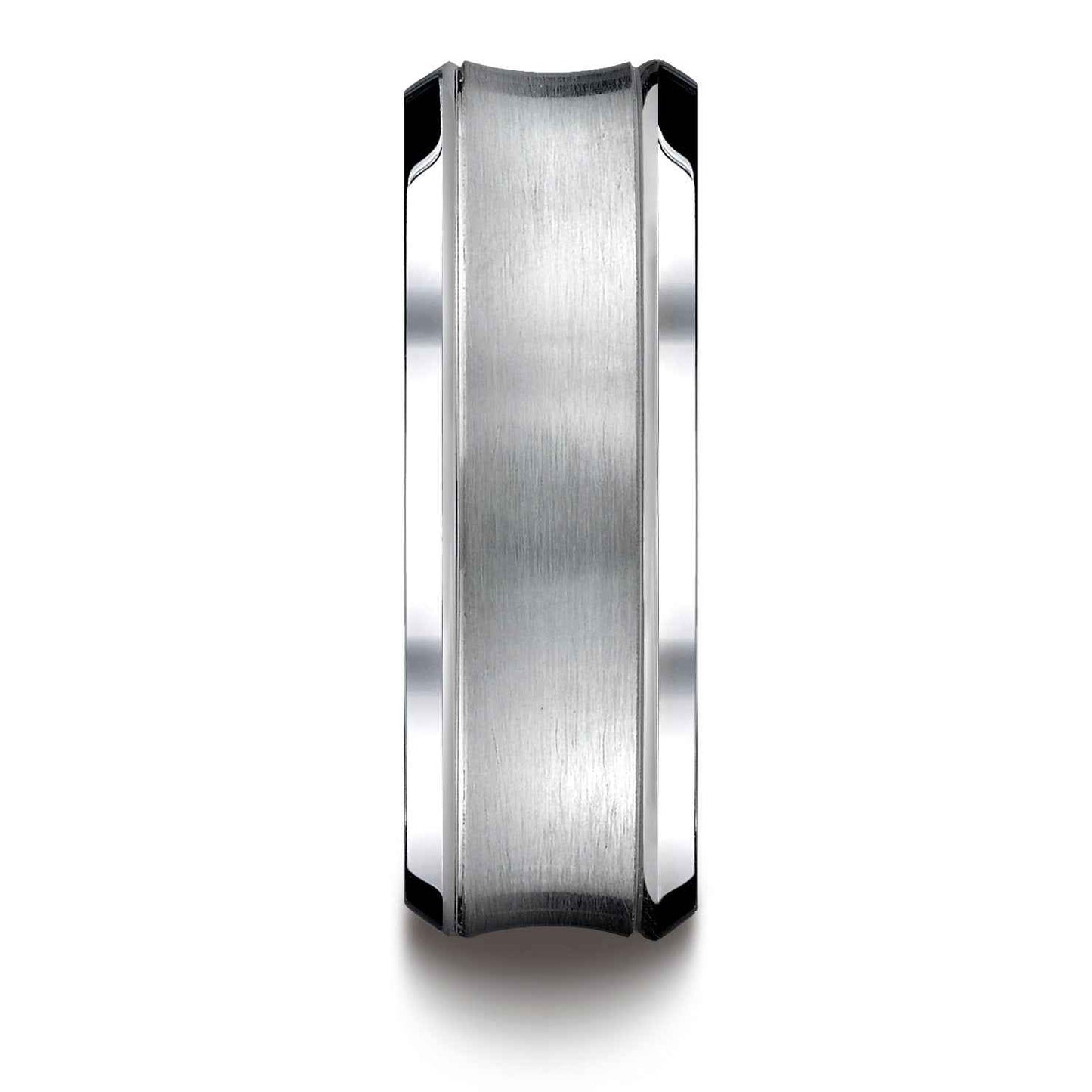 Mens Cobalt Chrome Wedding Ring front view