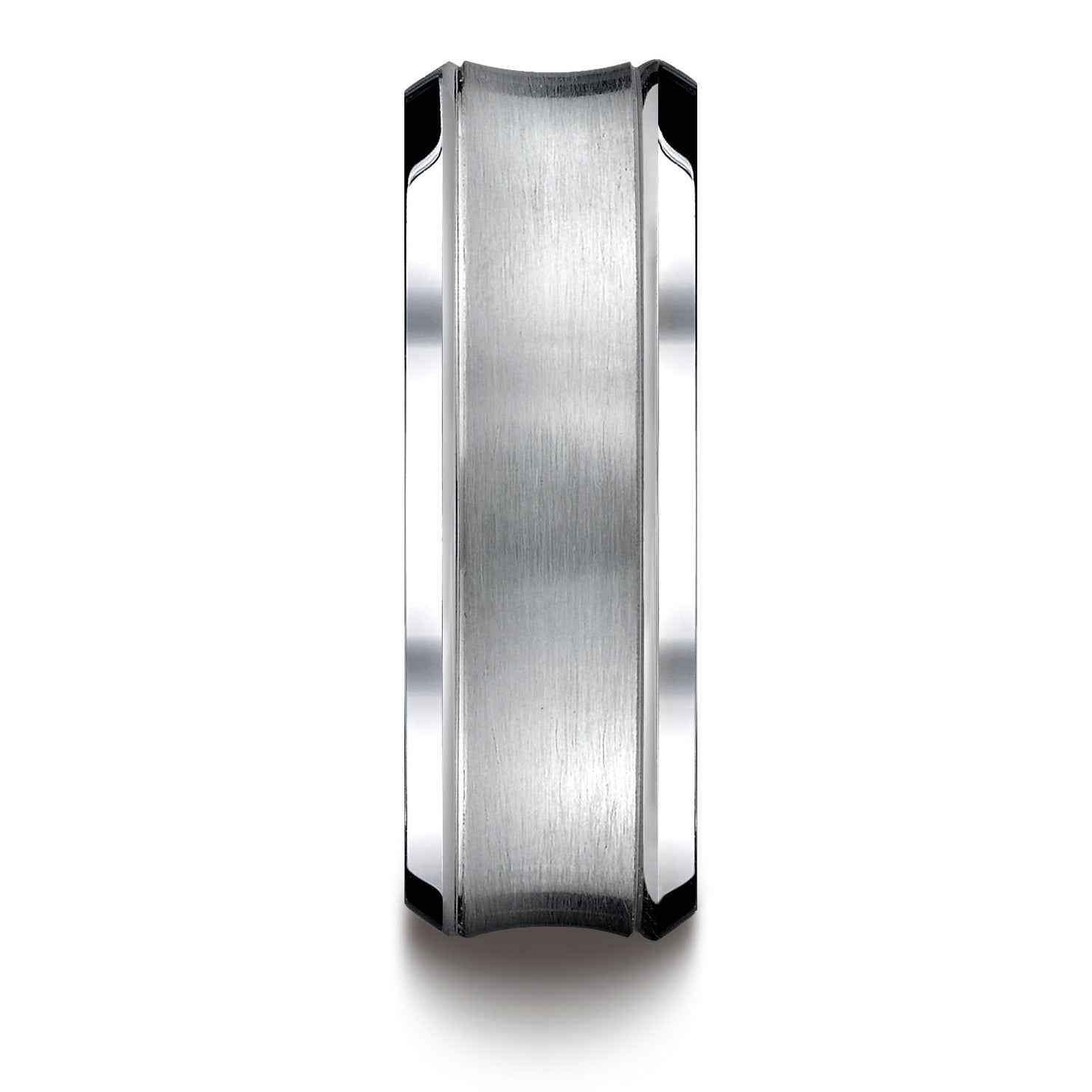 Mens Cobalt Chrome Wedding Ring front view