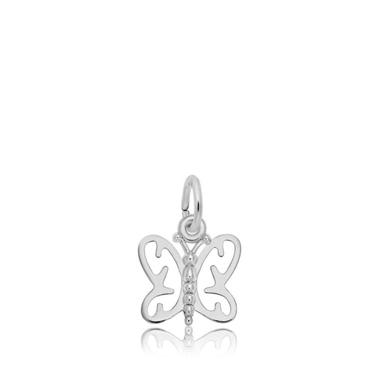 Small Butterfly Charm in Sterling Silver