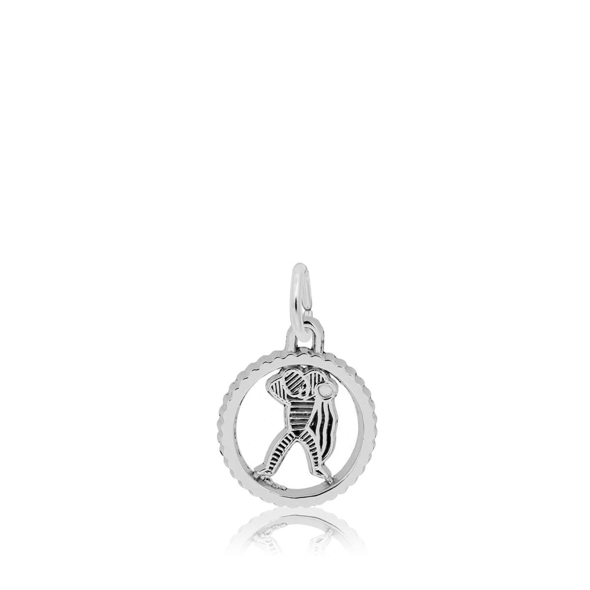 Aquarius Charm in Sterling Silver