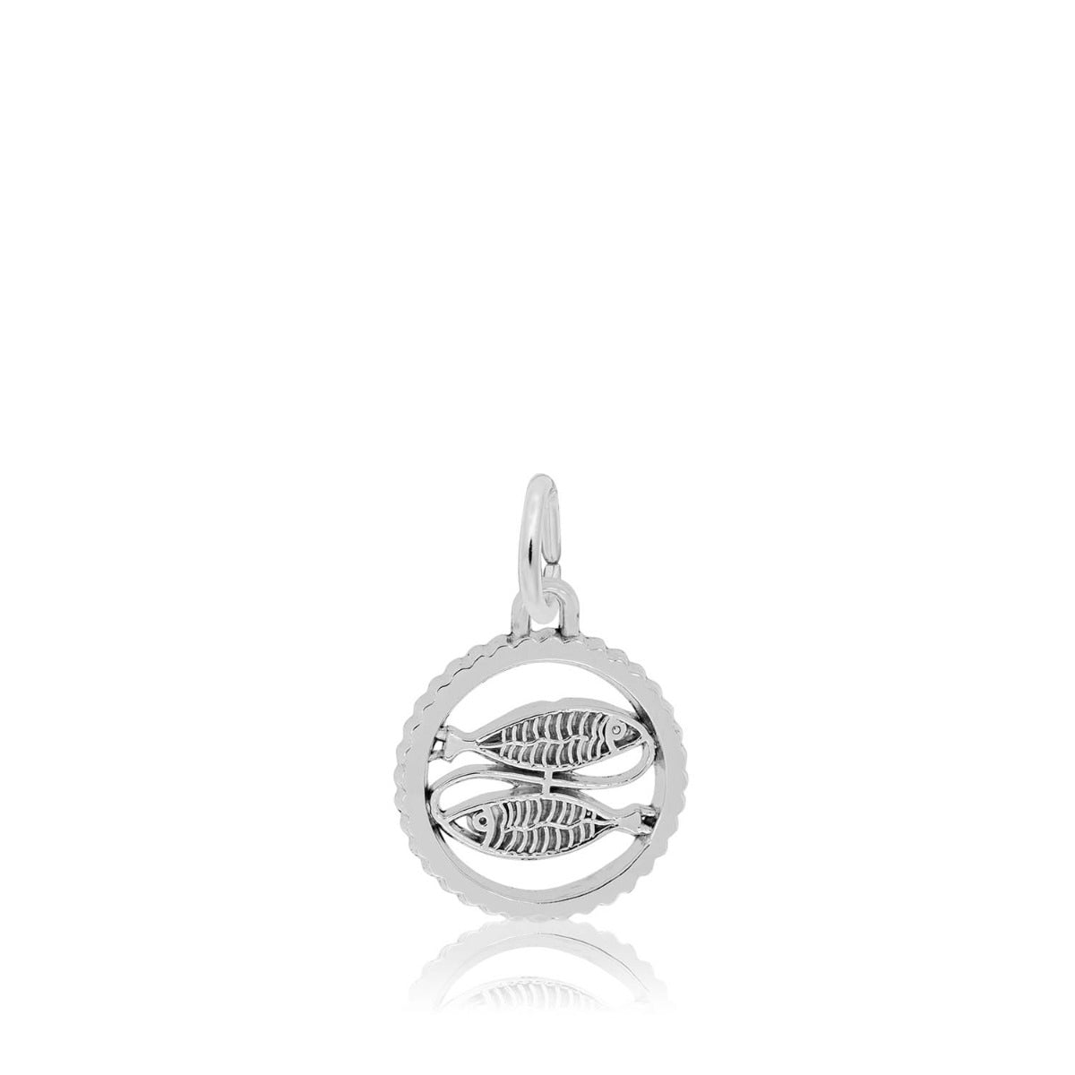 Pisces Charm in Sterling Silver