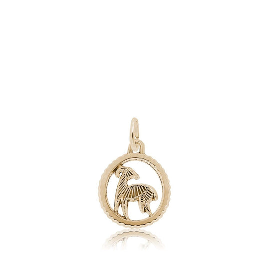 Aries Charm in 14K Yellow Gold