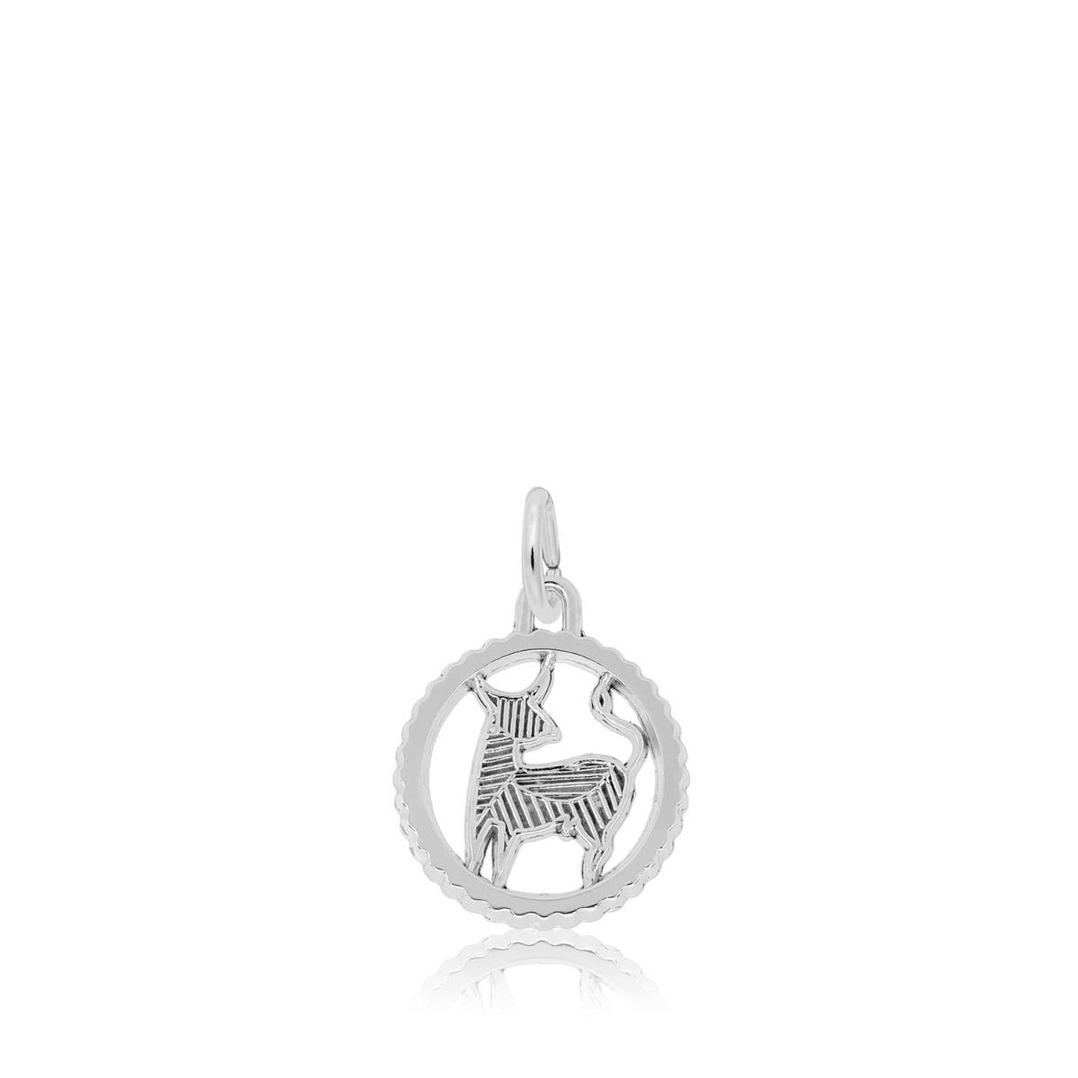 Taurus Charm in Sterling Silver