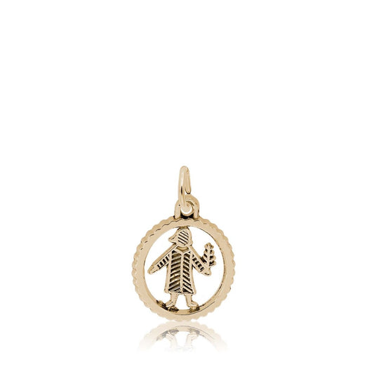Virgo Charm in 14K Yellow Gold