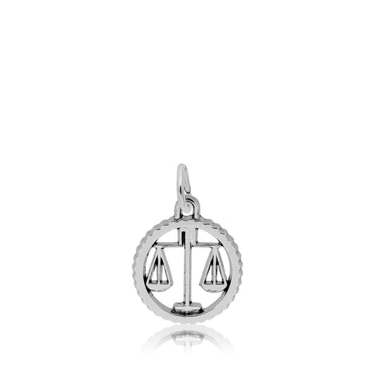 Libra Charm in Sterling Silver