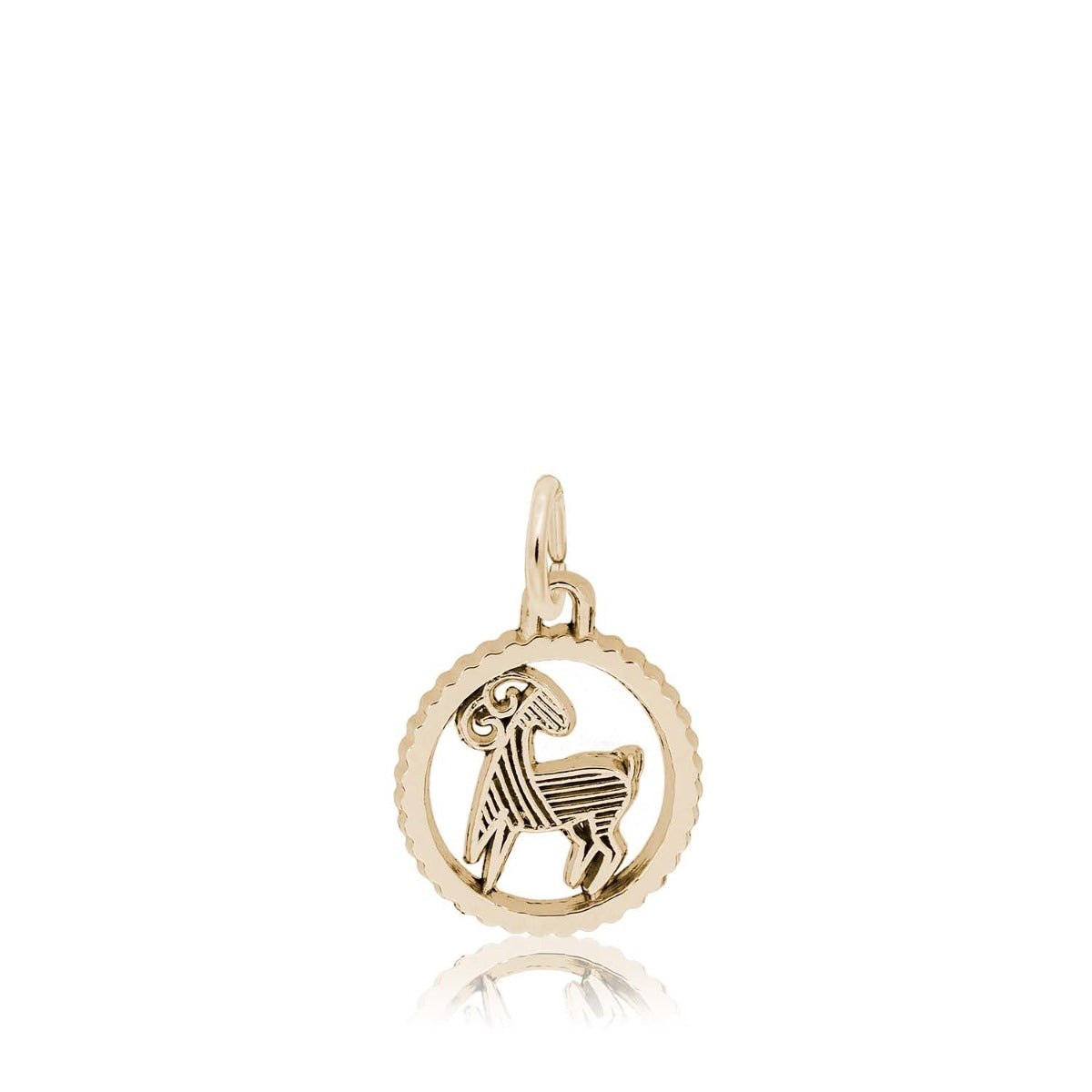 Capricorn Charm in 14K Yellow Gold