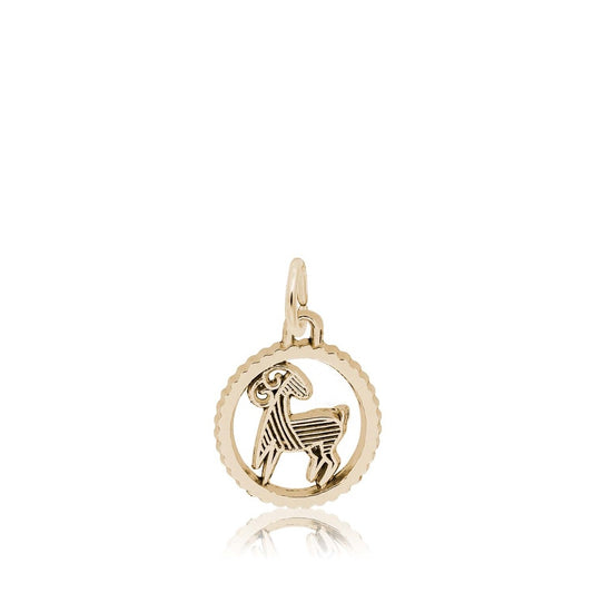 Capricorn Charm in 14K Yellow Gold