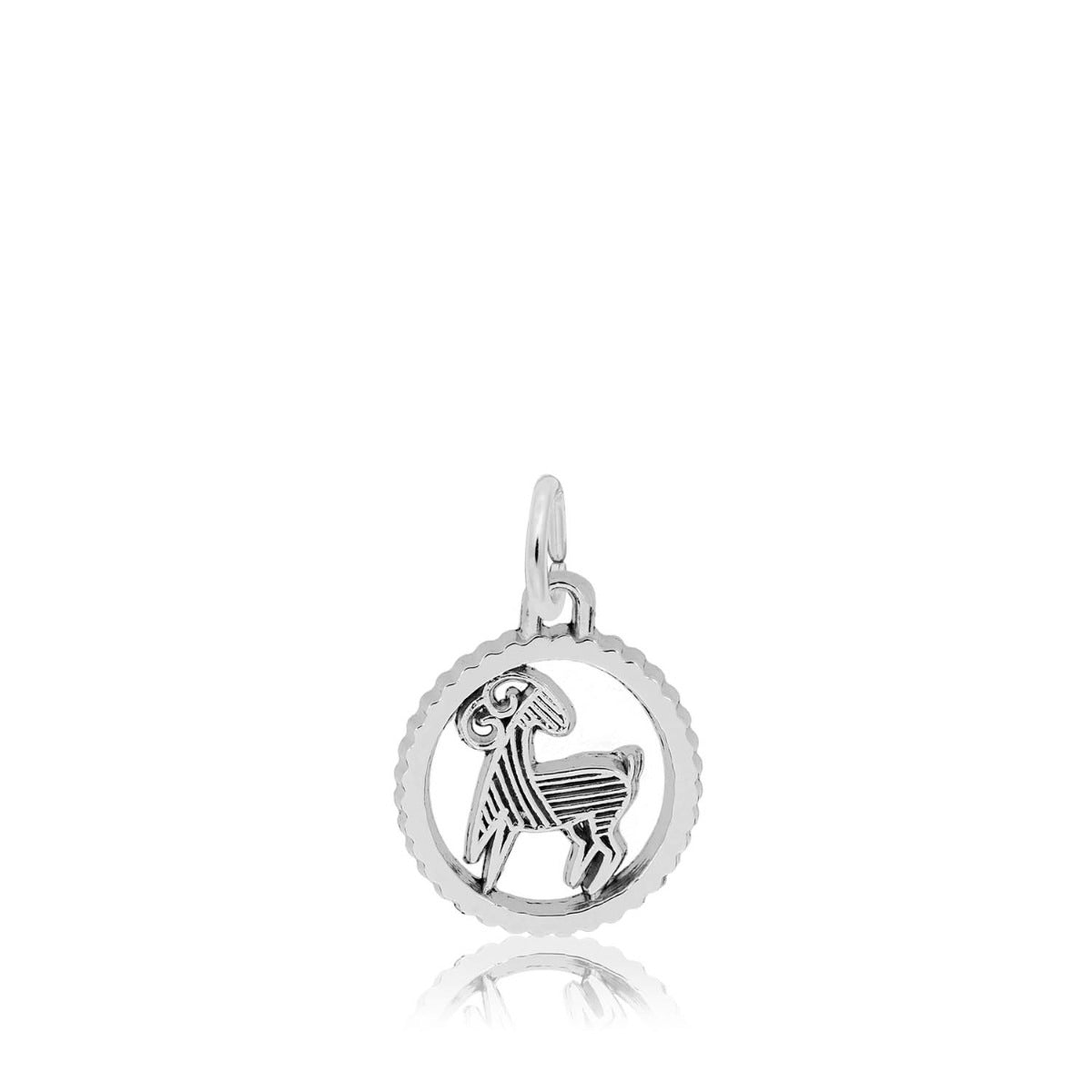 Capricorn Charm in Sterling Silver