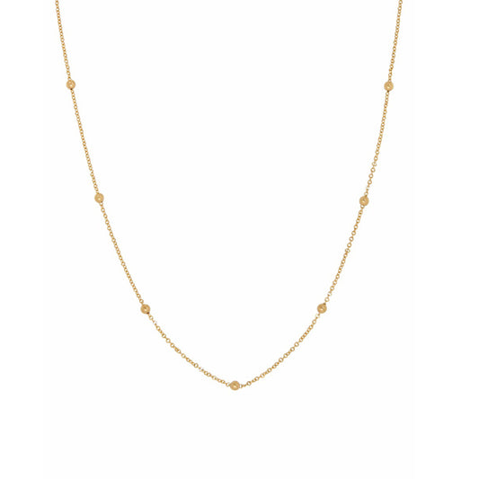 Fashion Beaded Necklace in 10 Kt. Yellow Gold