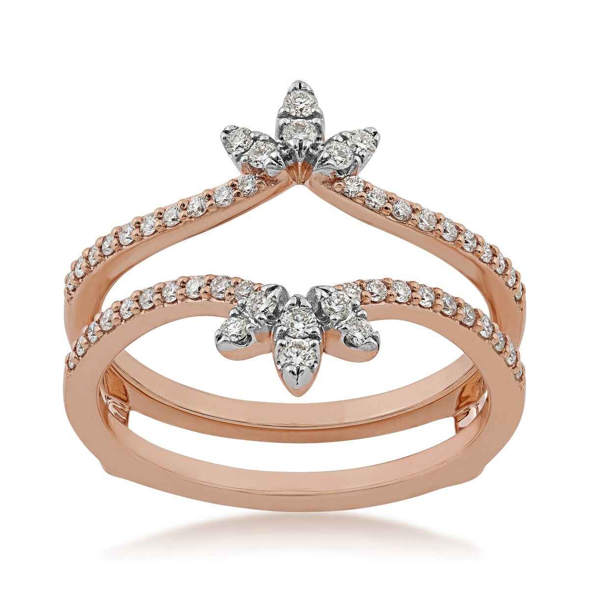 1/3 ct. tw. Insert Ring in 14K Pink Gold