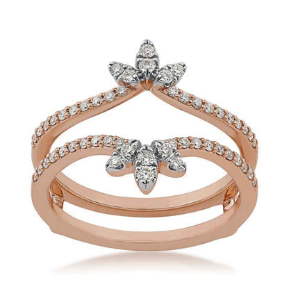 1/3 ct. tw. Insert Ring in 14K Pink Gold