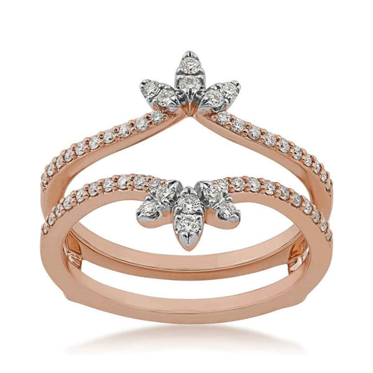 1/3 ct. tw. Insert Ring in 14K Pink Gold