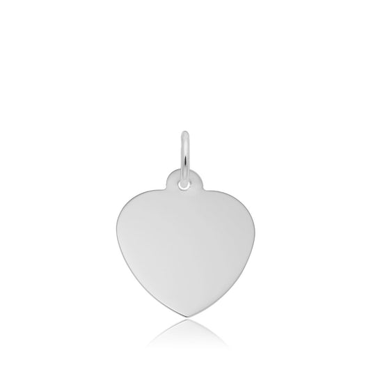 Petite Heart Charm in Sterling Silver