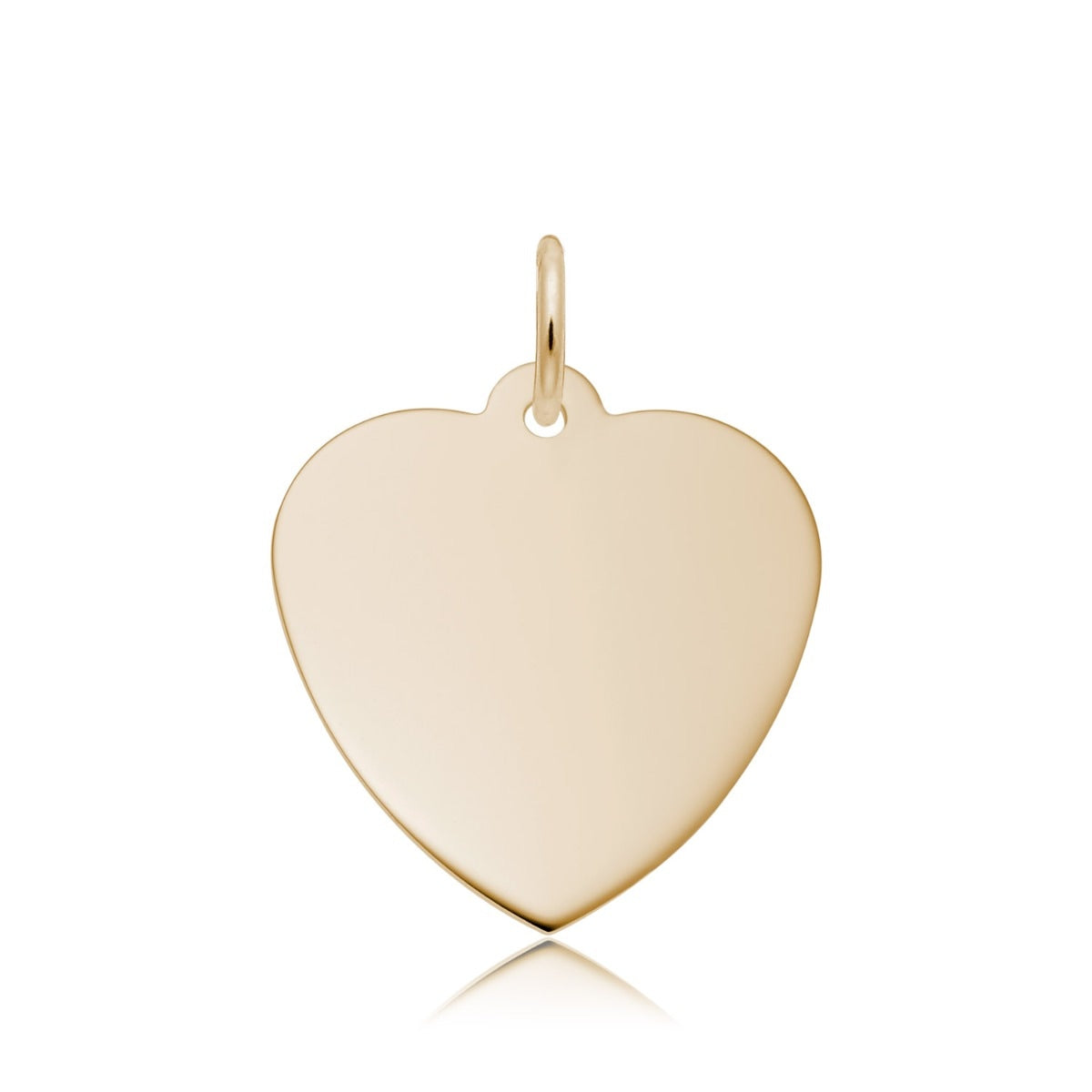 Small Heart Charm in 14K Yellow Gold