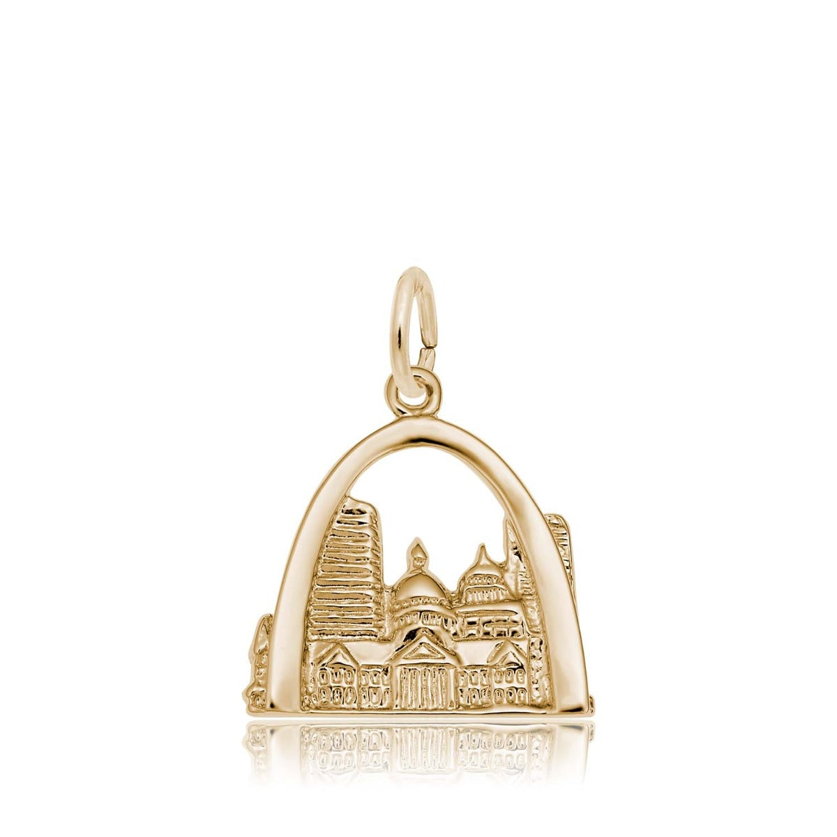St. Louis Skyline Charm in 14K Yellow Gold
