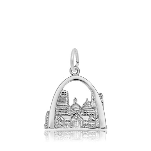 St. Louis Skyline Charm in Sterling Silver