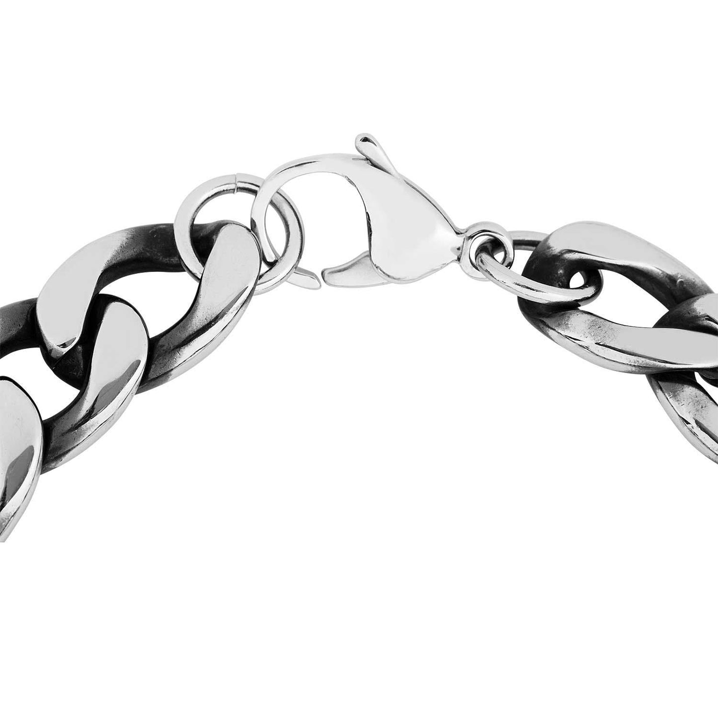 Men's Nugget Style Bracelet in Stainless Steel - R 57609771 front view
