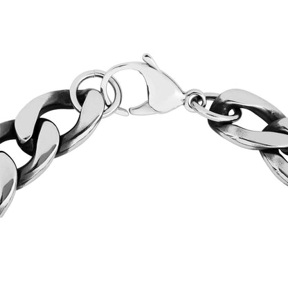 Men's Nugget Style Bracelet in Stainless Steel - R 57609771 front view
