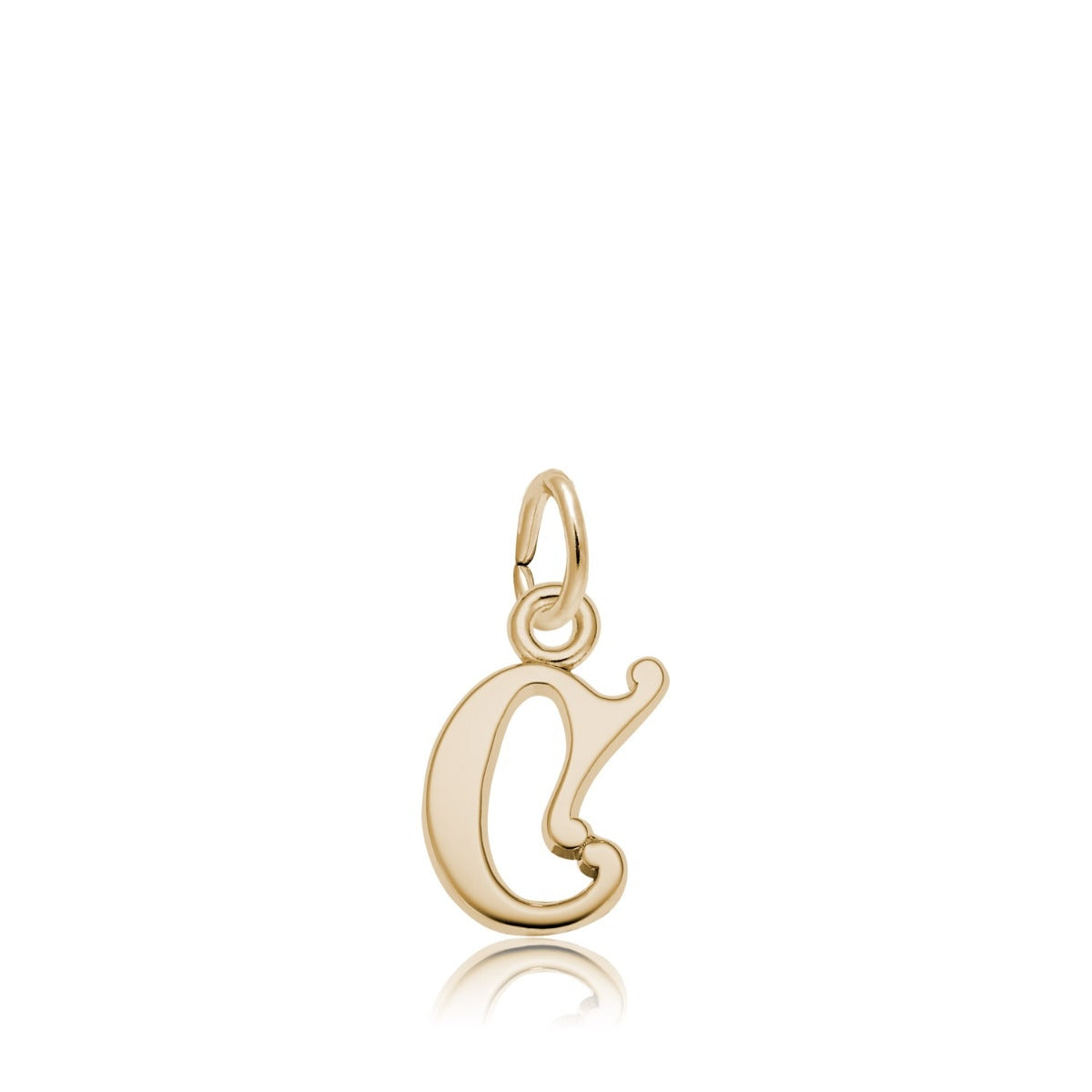 Initial C Charm in 14K Yellow Gold