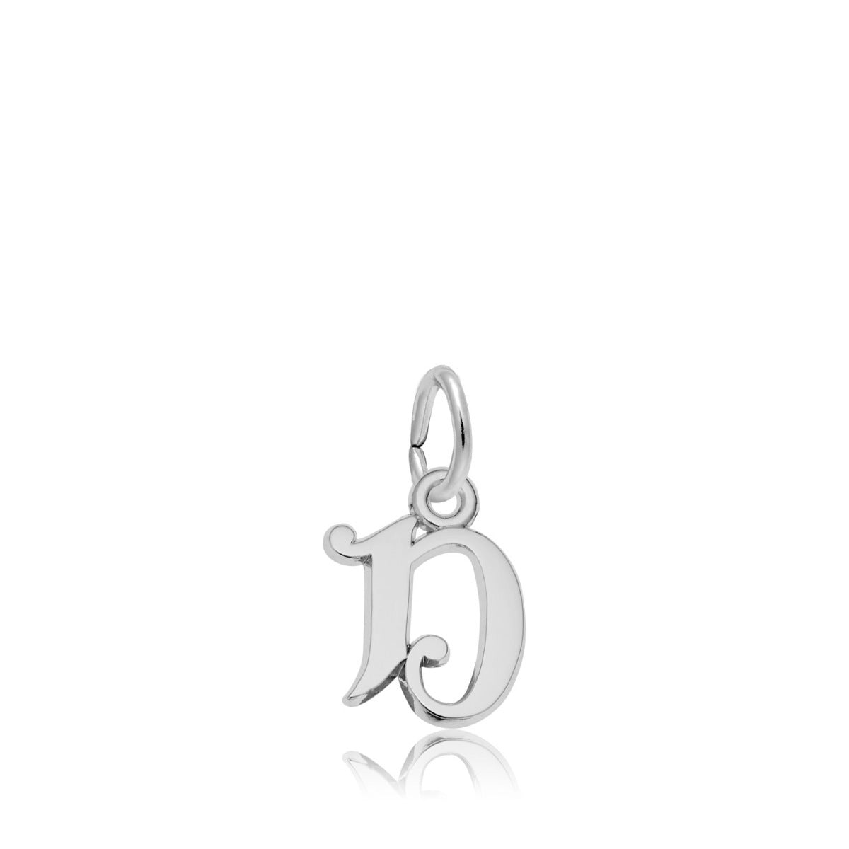 Initial D Charm in Sterling Silver