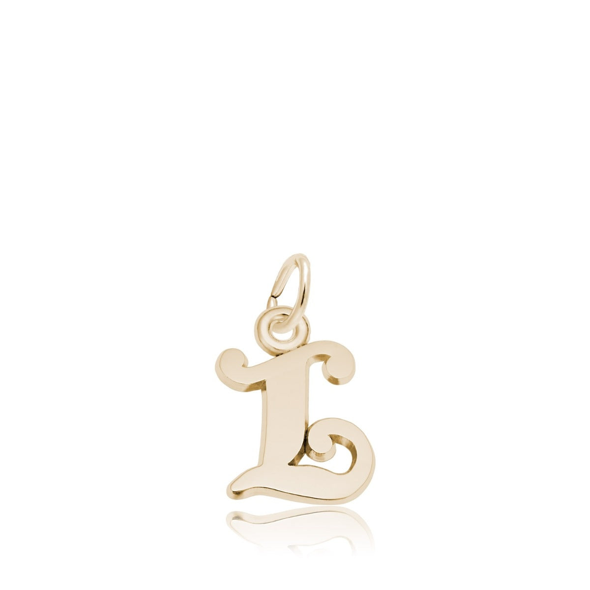 Initial L Charm in 14K Yellow Gold