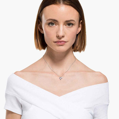 Swarovoski Attract White Cluster Pendant front view
