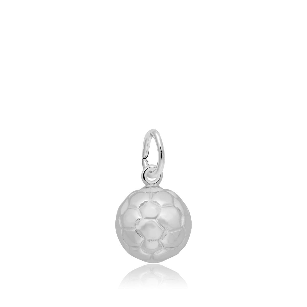 Soccer Ball Charm in Sterling Silver