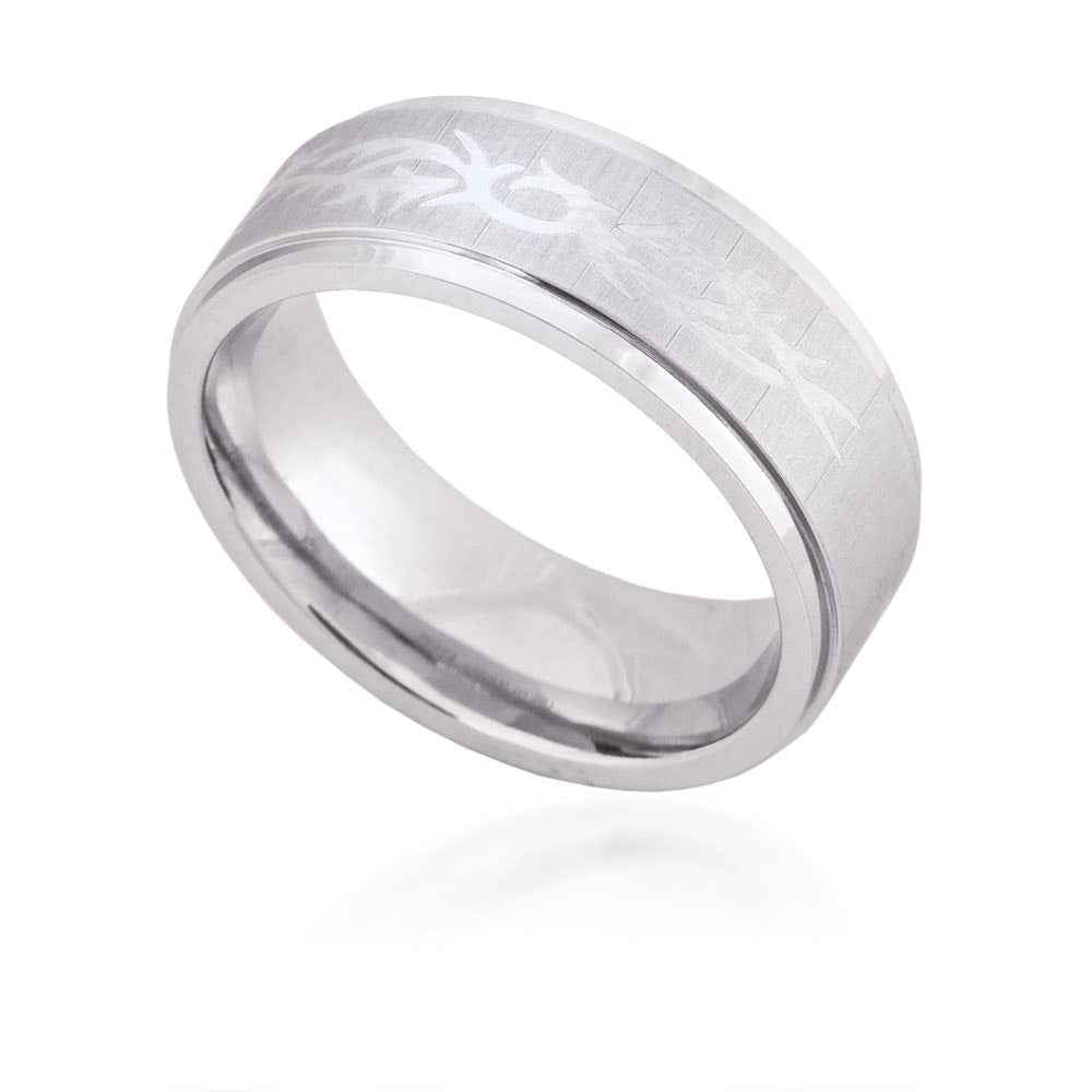 Mens Cobalt Wedding Ring front view