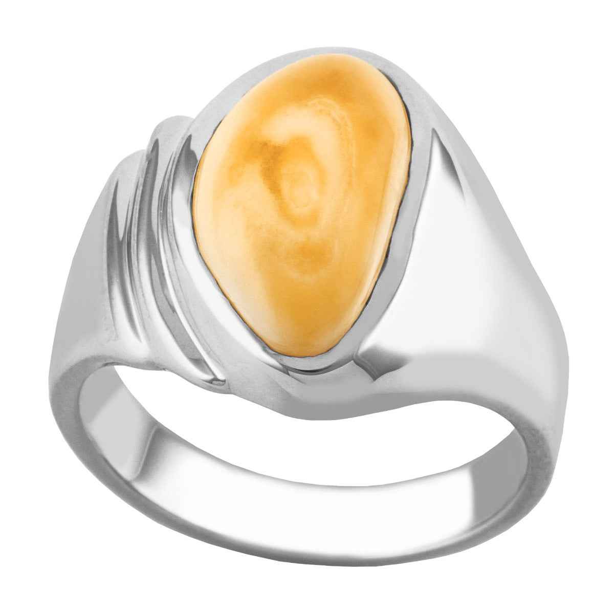 Ladies' Elk Ivory Ring in 14K White Gold - I41754W Yellowstone