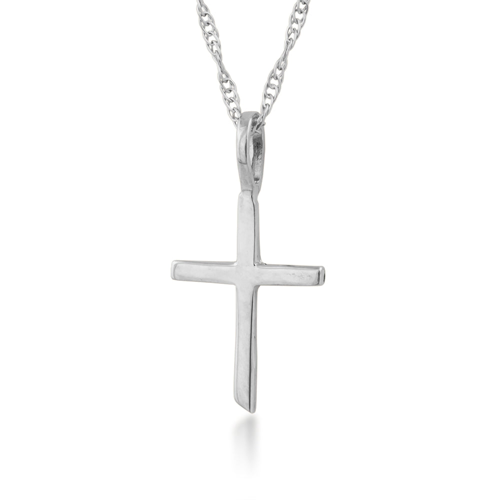 Cross Pendant in White Gold
