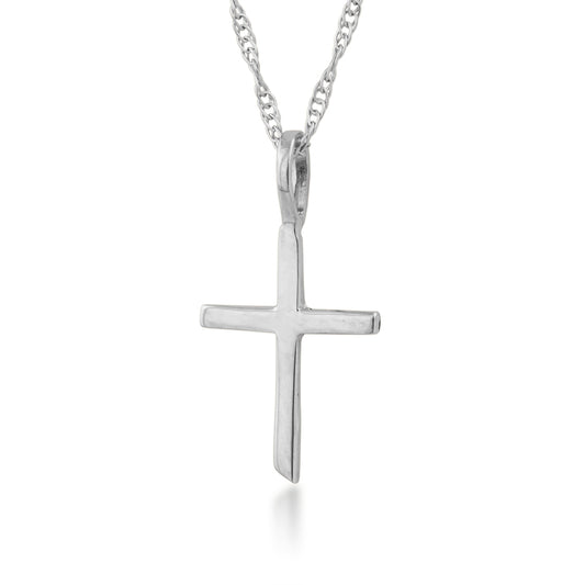 Cross Pendant in White Gold