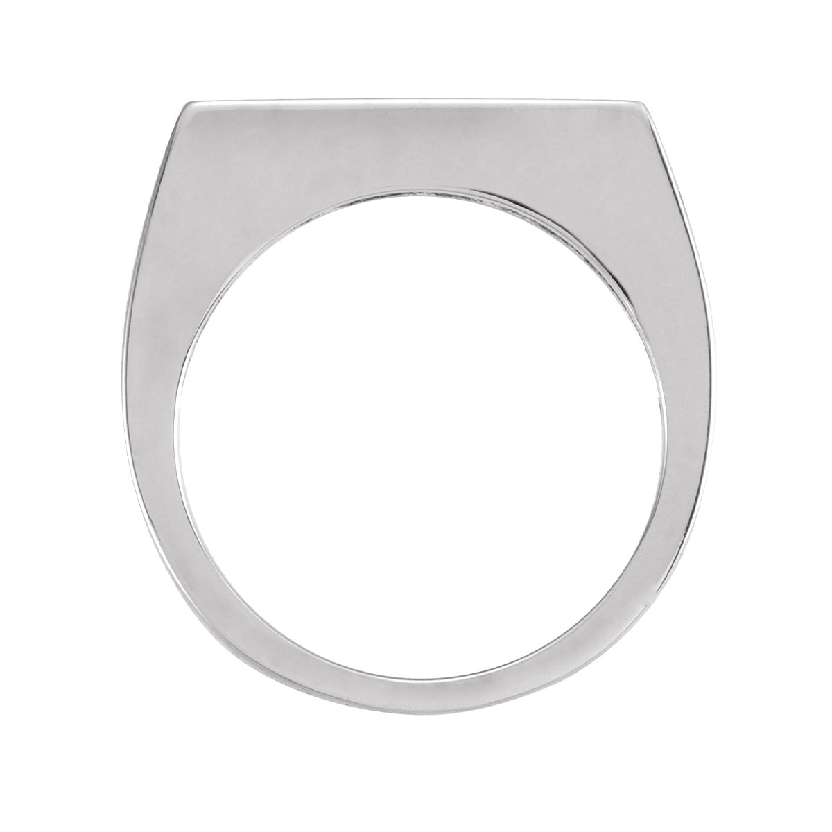 Engravable Stackable Ring in Sterling Silver front view