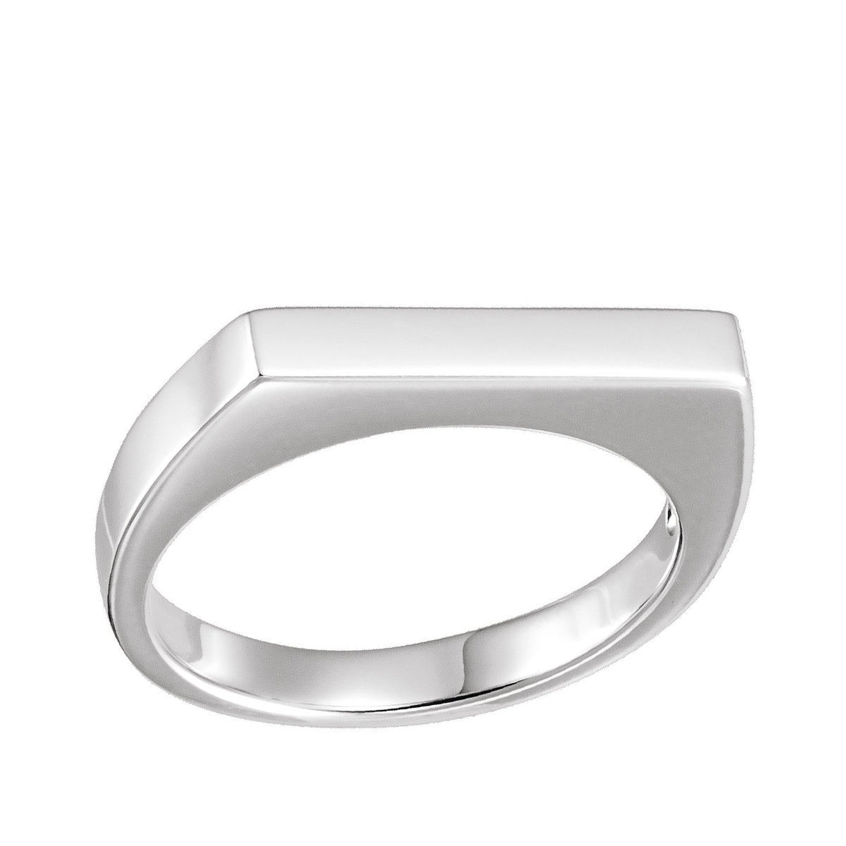 Engravable Stackable Ring in Sterling Silver