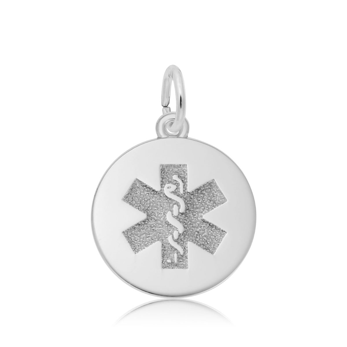 Medical Symbol Charm in Sterling Silver