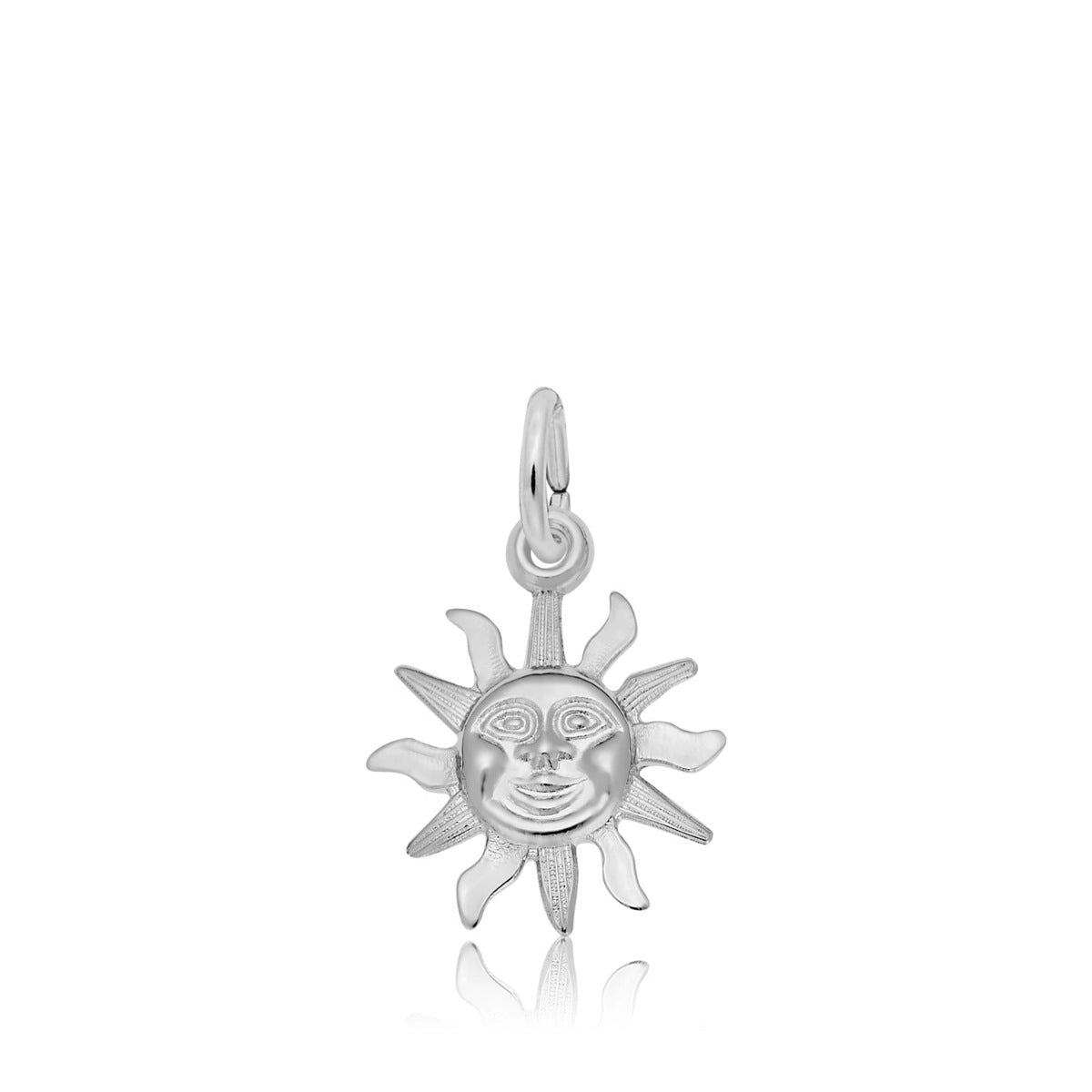 Small Sunshine Charm in Sterling Silver