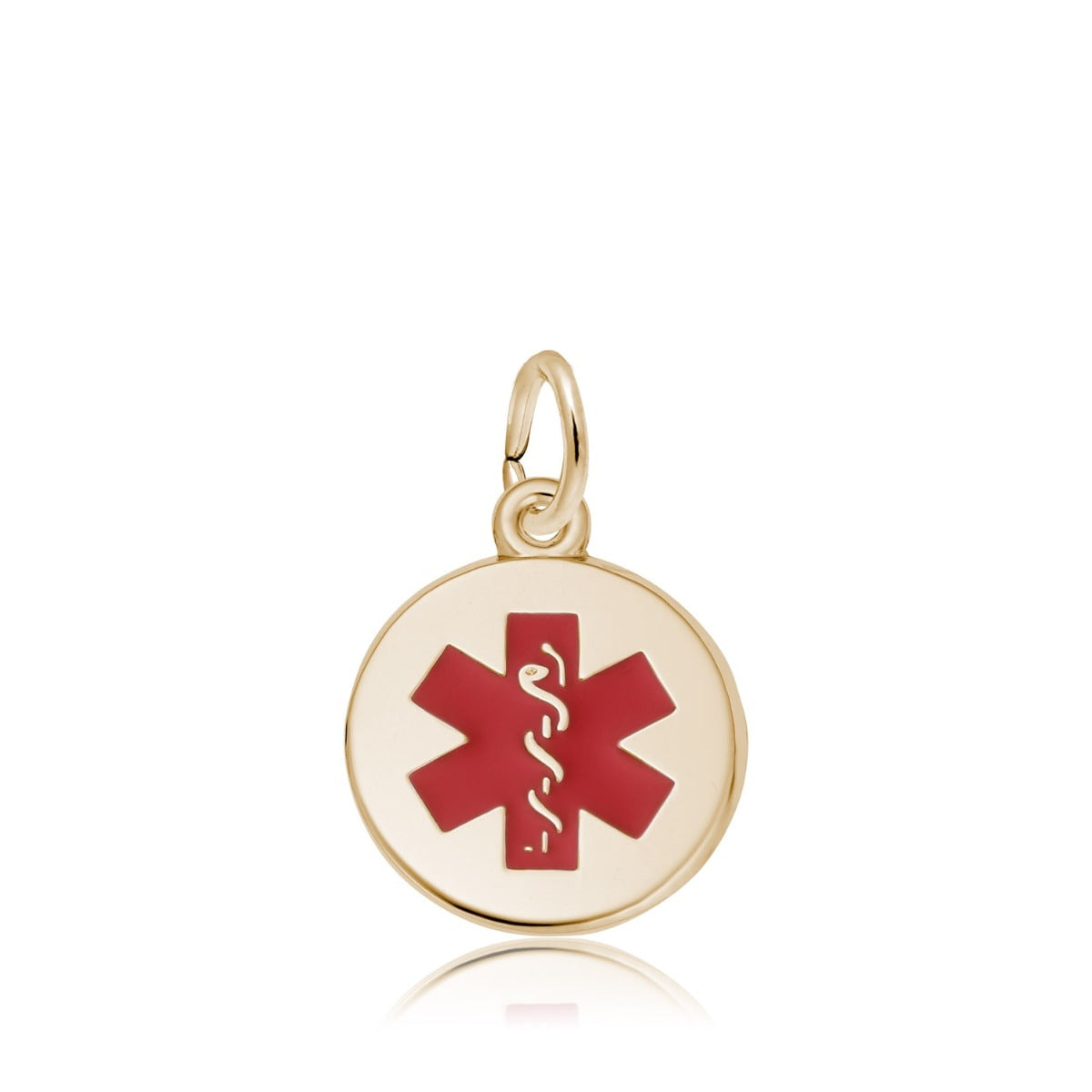 Small Medical Symbol Charm in 14K Yellow Gold