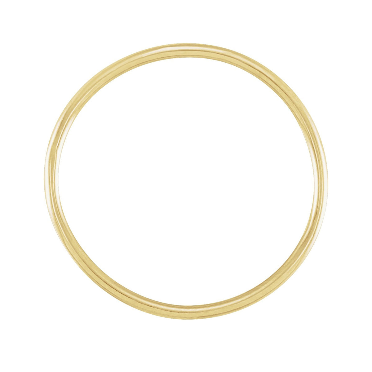 Polished Stackable Ring in 14K Yellow Gold front view