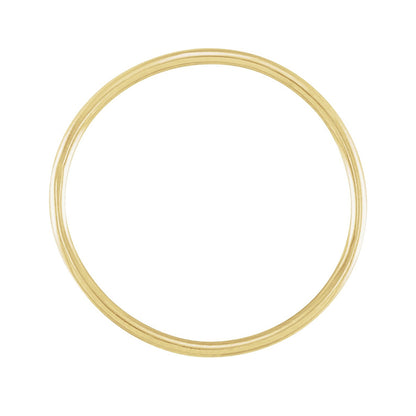 Polished Stackable Ring in 14K Yellow Gold front view