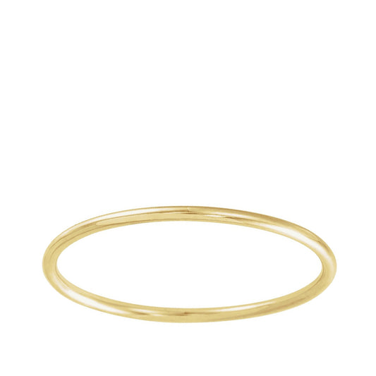 Polished Stackable Ring in 14K Yellow Gold
