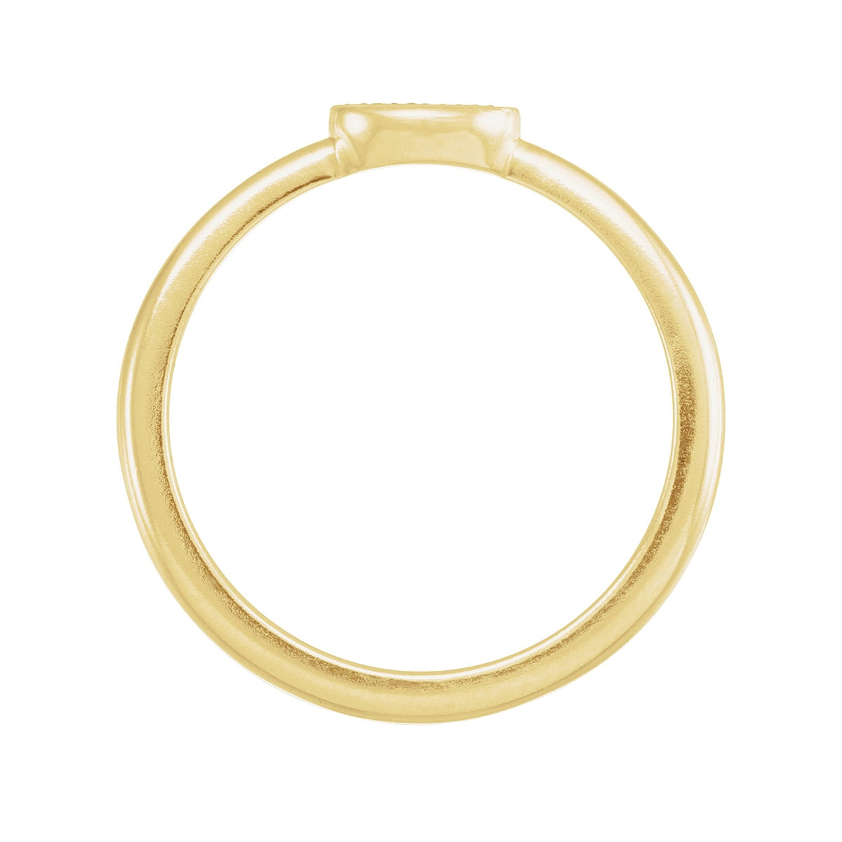 Mama Stackable Ring in 14K Yellow Gold front view