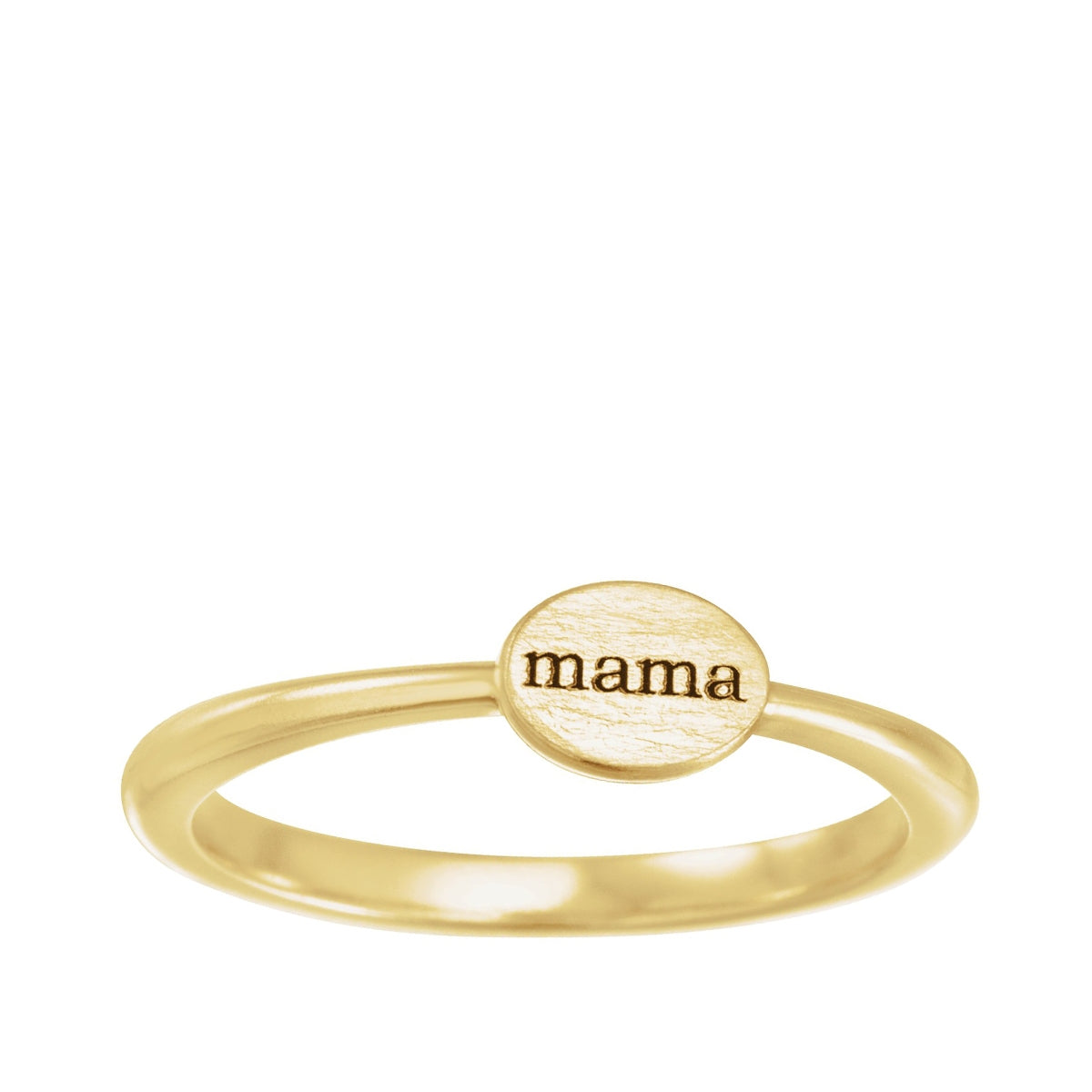 Mama Stackable Ring in 14K Yellow Gold