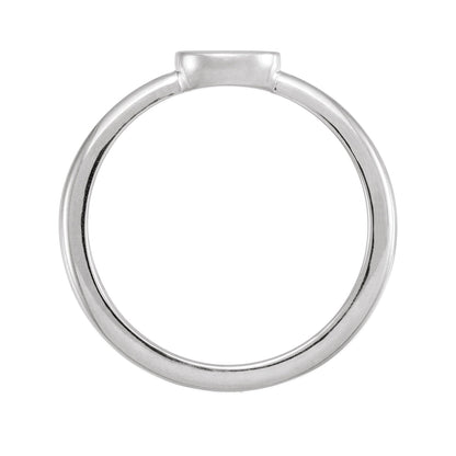 Mama Stackable Ring in Sterling Silver front view
