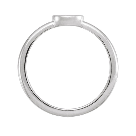 Mama Stackable Ring in Sterling Silver front view