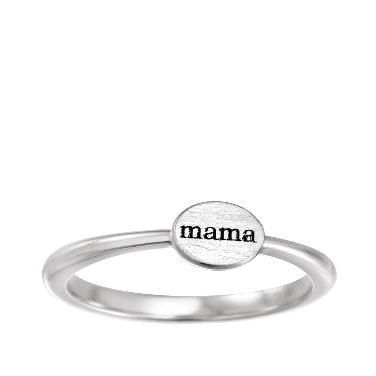Mama Stackable Ring in Sterling Silver