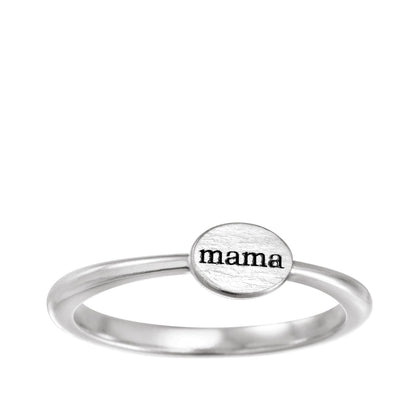 Mama Stackable Ring in Sterling Silver