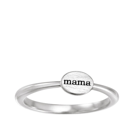 Mama Stackable Ring in Sterling Silver