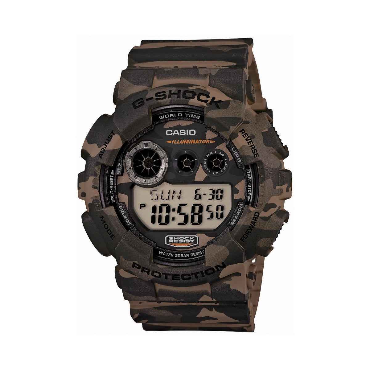 G-Shock Men's Super LED XL Camoflauge Watch