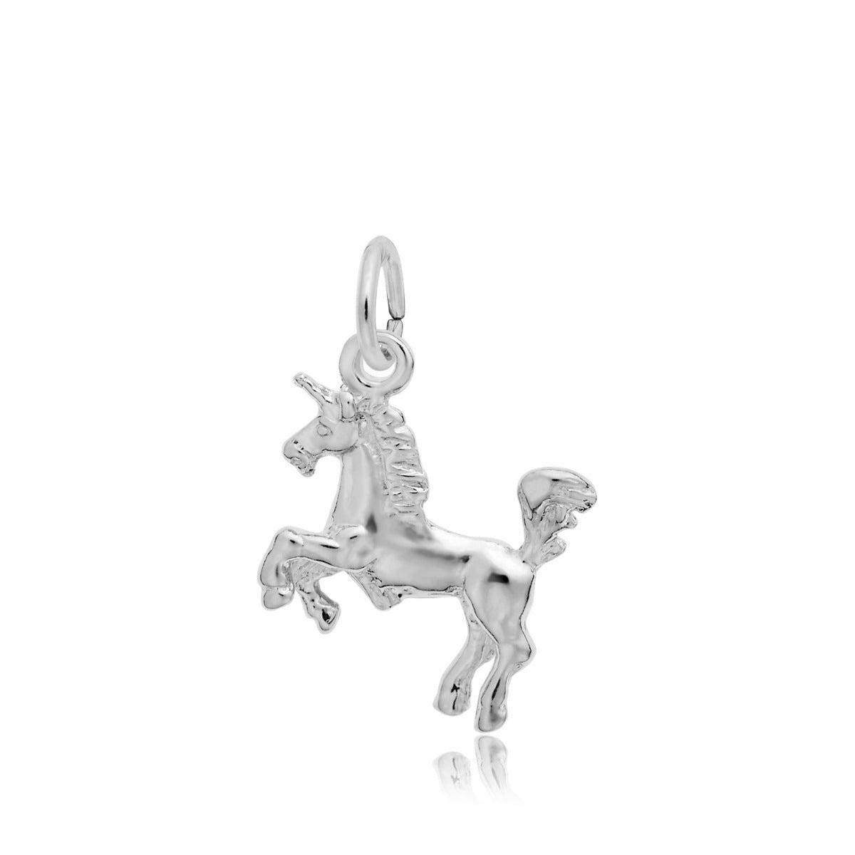 Small Unicorn Charm in Sterling Silver